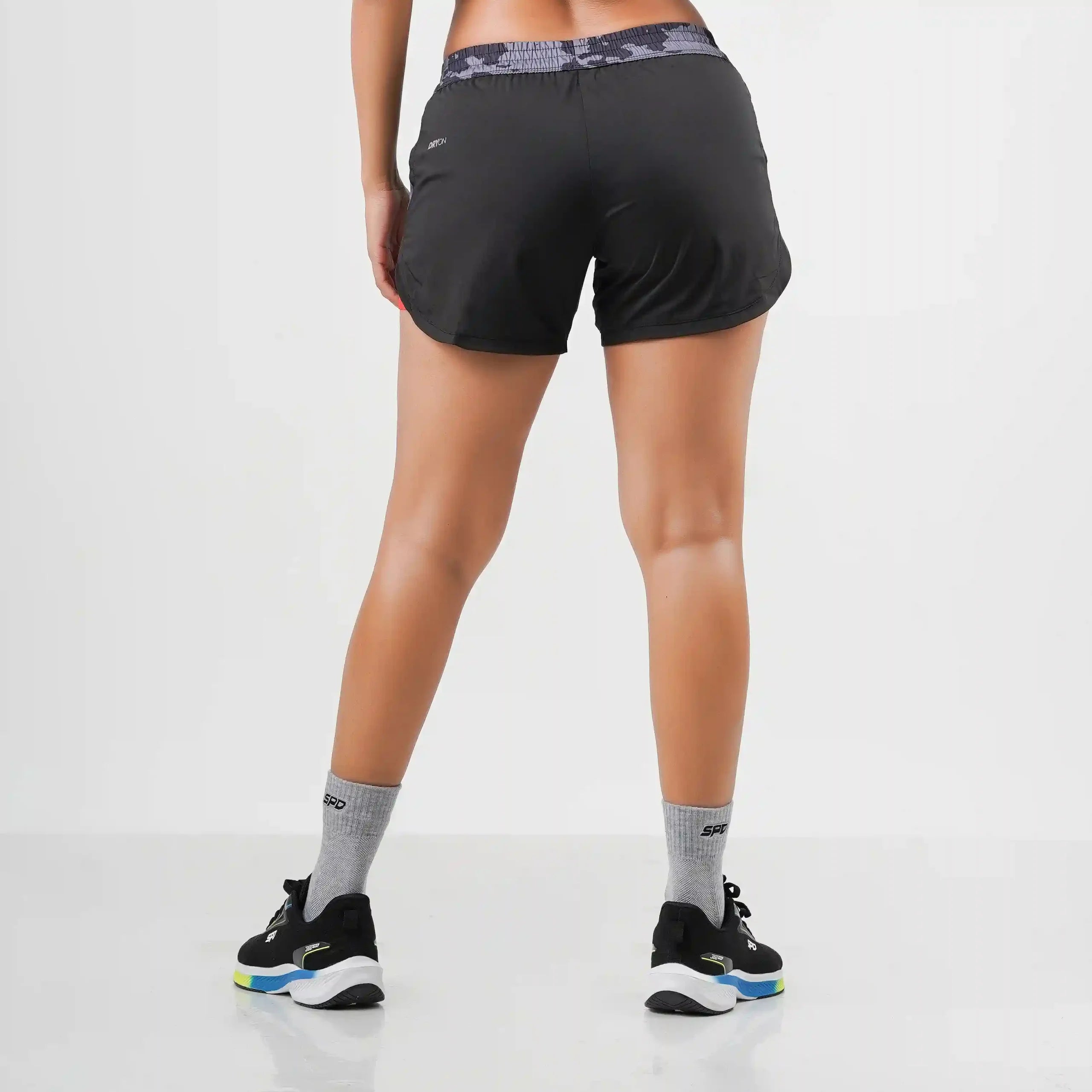 2 in 1 WOMEN'S SHORT BLACK