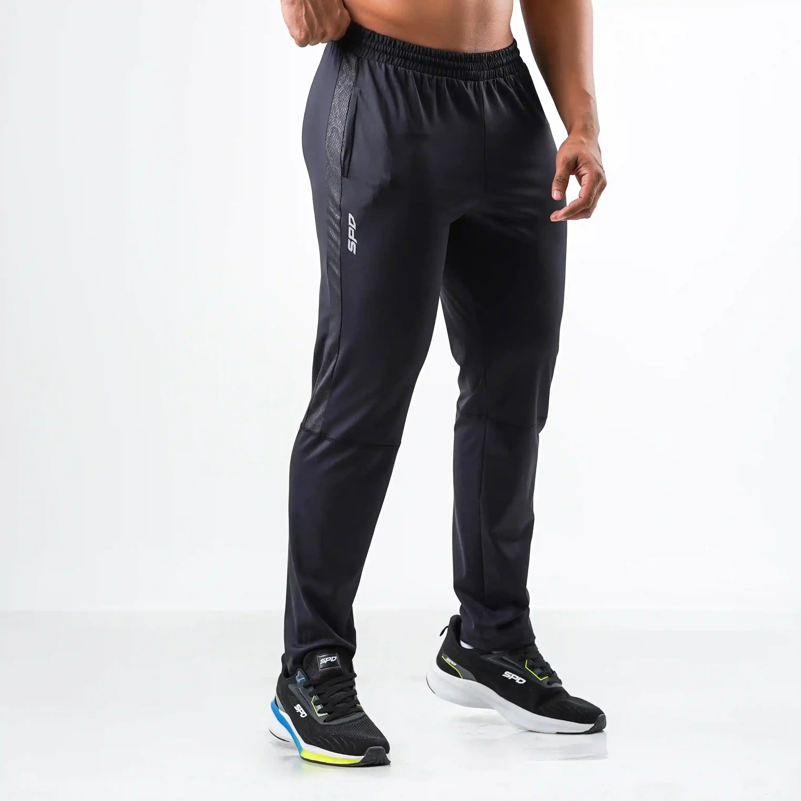 TRACK PANT PATTERN STRIPE - BLACK