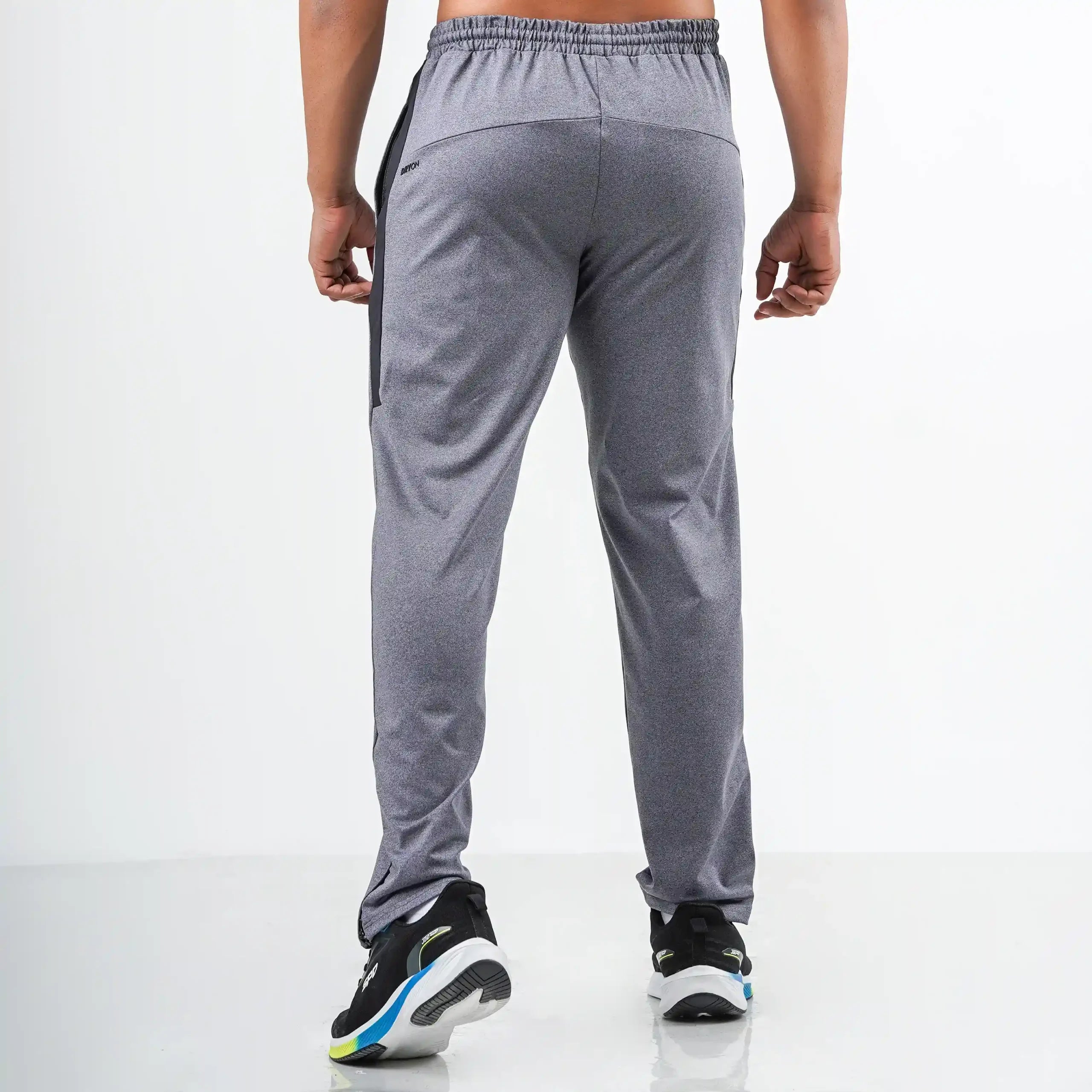 TRACK PANT BLACK STRIPE - GREY