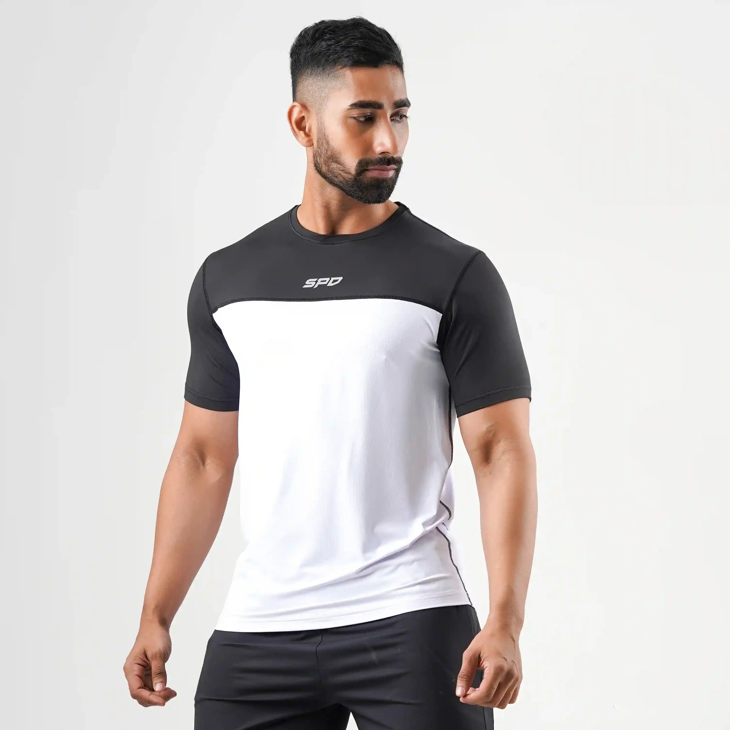 DUAL TONE PERFORMANCE TEE
