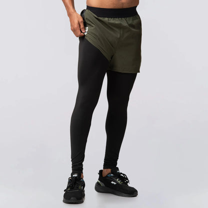 MEN'S 2 IN 1 COMPRESSION PANT