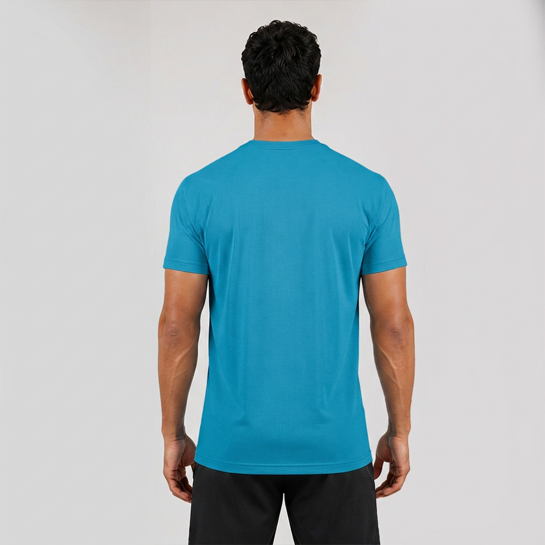 BLUE PERFORMANCE TEE