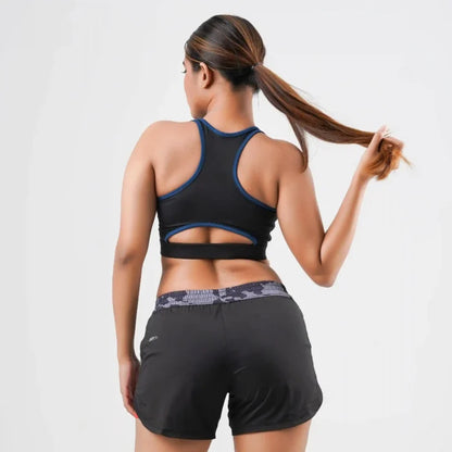 MIDNIGHT EDGE SPORTS BRA