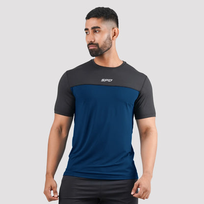 DUAL TONE PERFORMANCE TEE