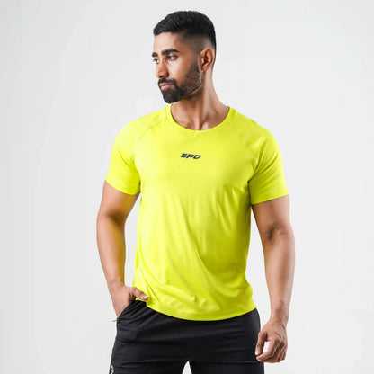 LUM YELLOW PERFORMANCE TEE