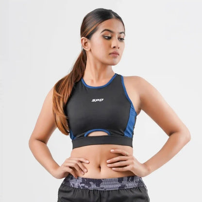 MIDNIGHT EDGE SPORTS BRA