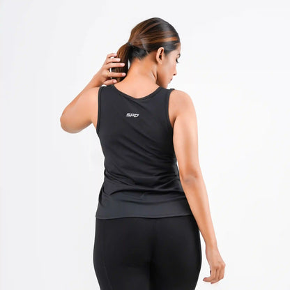 SLEEVELESS BLACK TANK