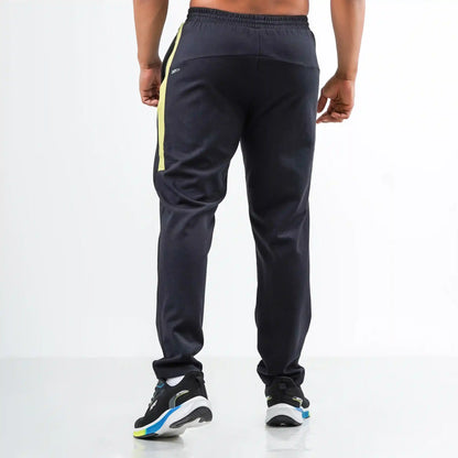 TRACK PANT GREEN STRIPE - BLACK