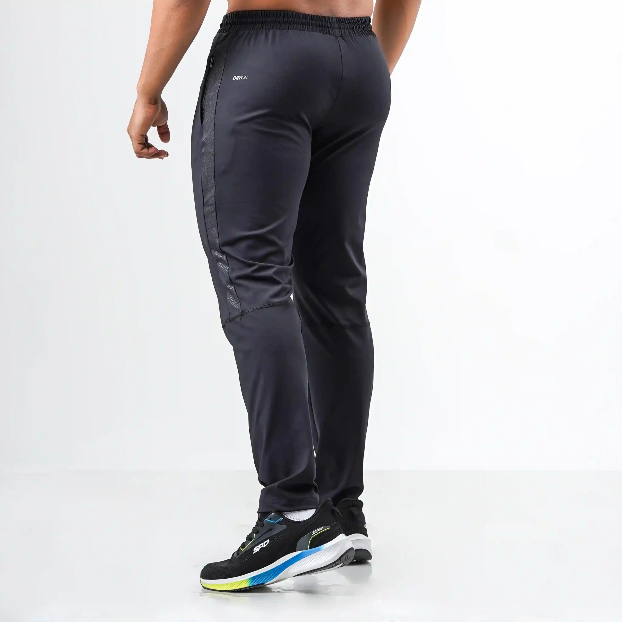 TRACK PANT PATTERN STRIPE - BLACK
