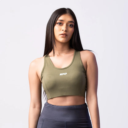 ACTIVE BRA - OLIVE GREEN