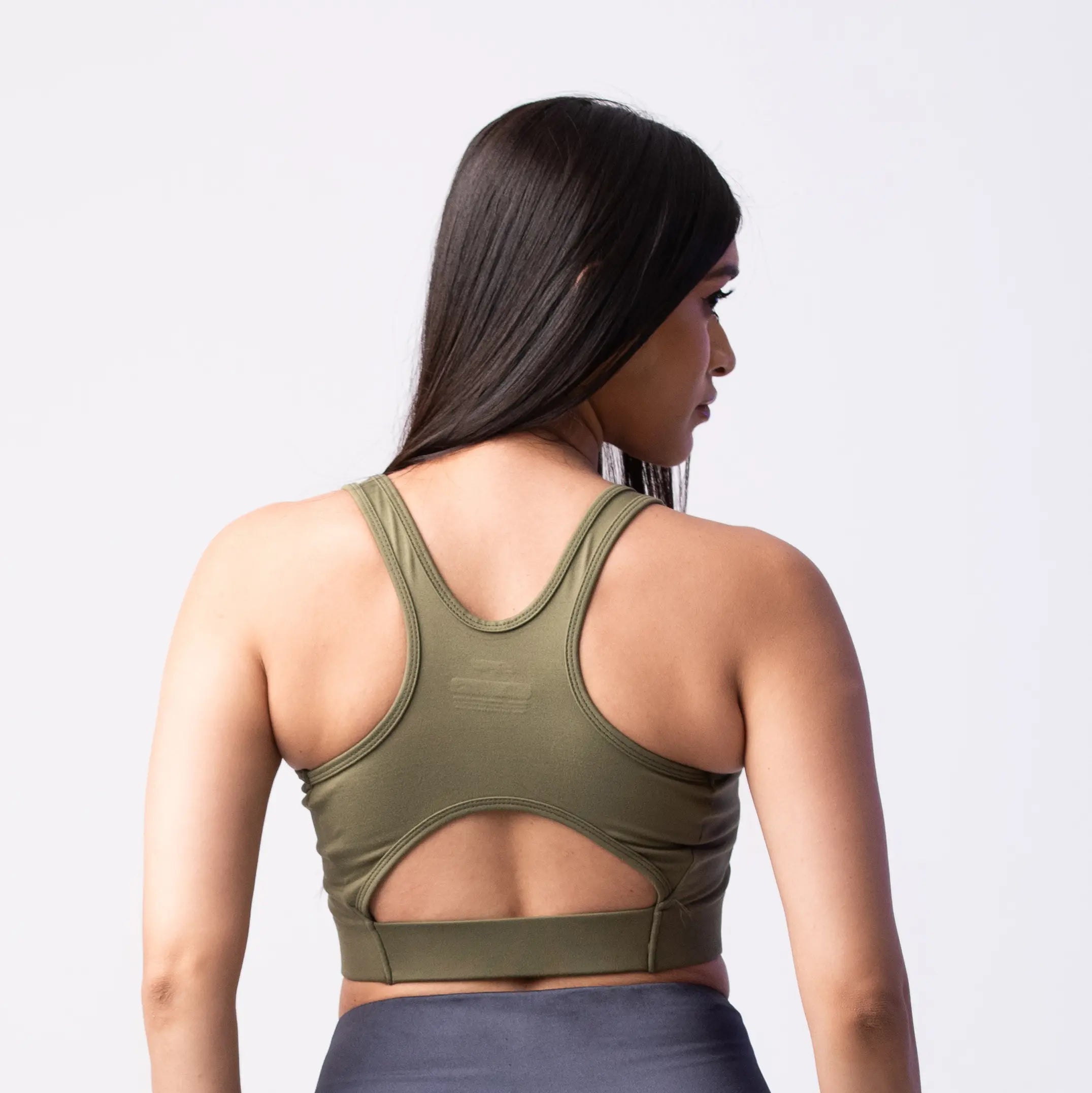 ACTIVE BRA - OLIVE GREEN