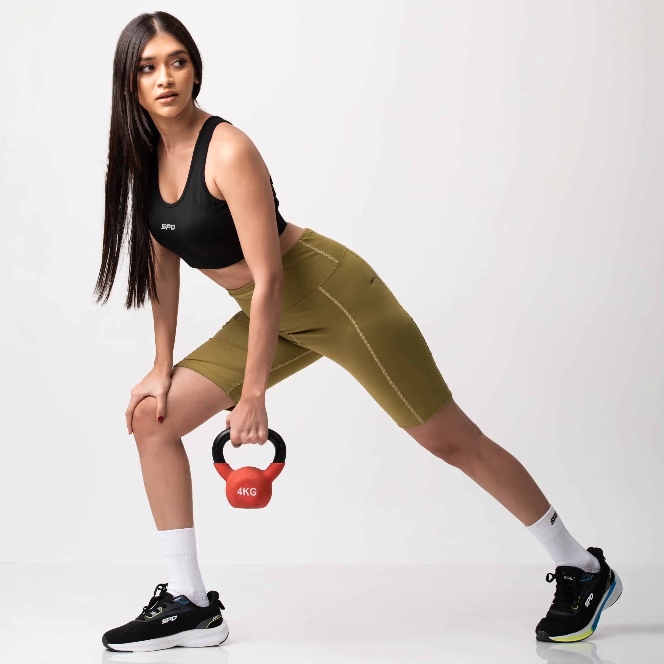 WOMEN COMPRESSION SHORTS - GREEN