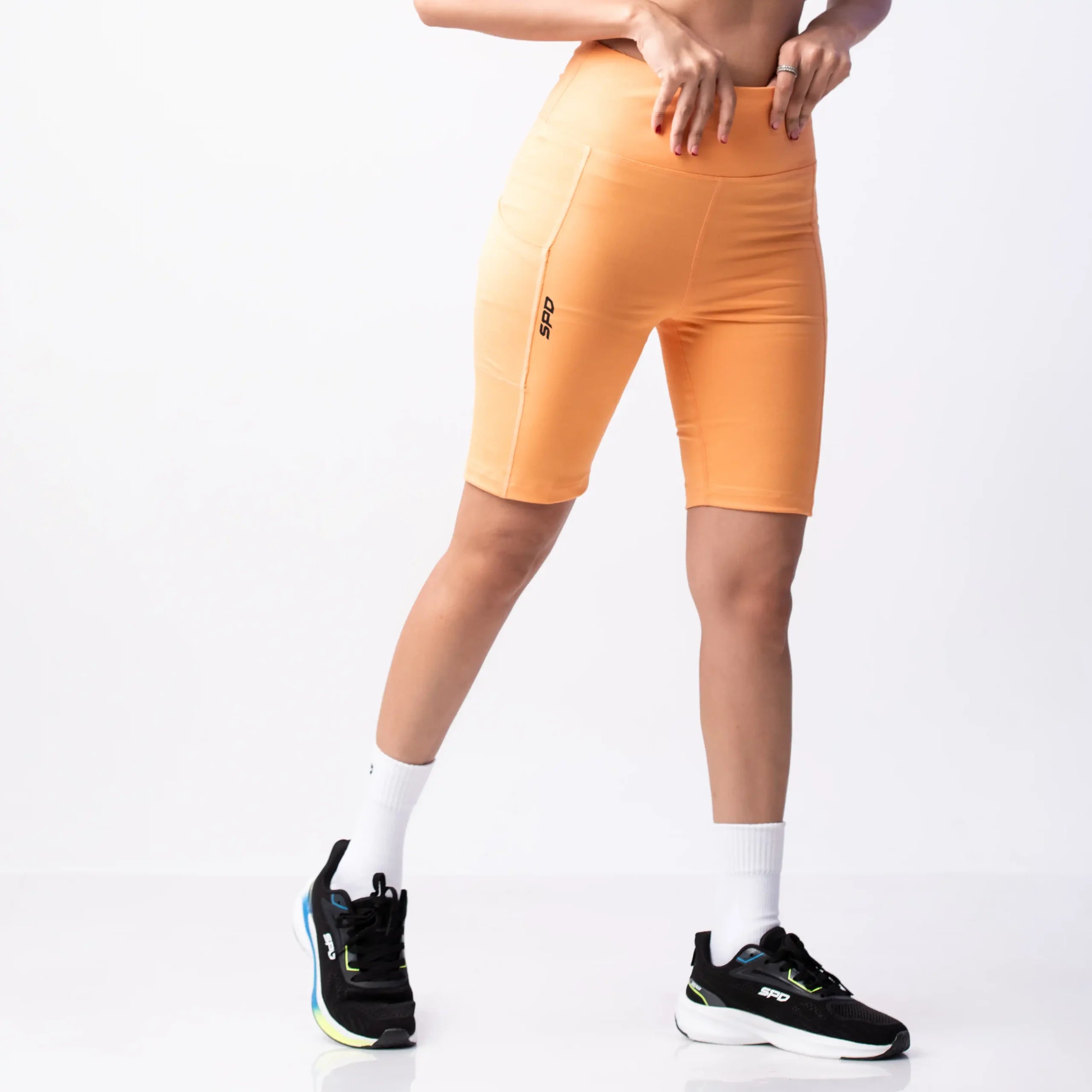 WOMEN COMPRESSION SHORTS - ORANGE